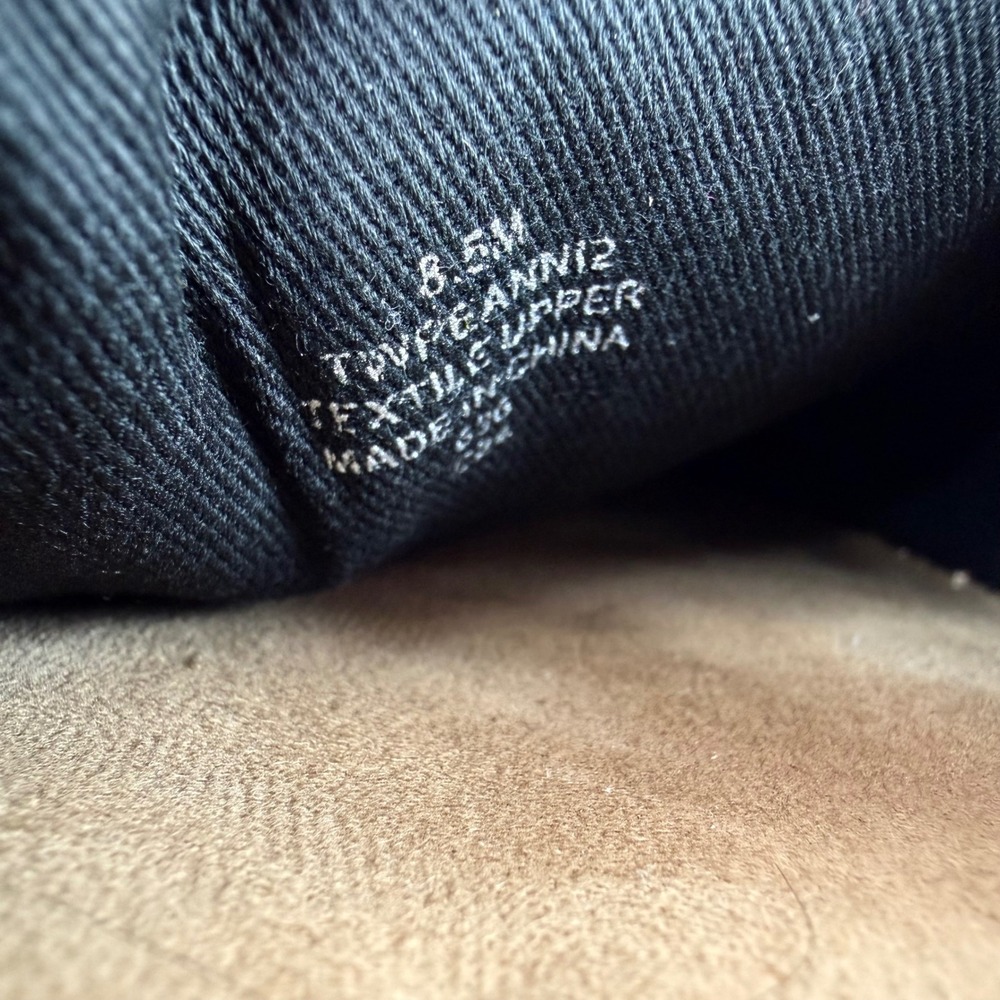 Tommy Hilfiger Anni2 Women Sz 8.5M Black Canvas Espadrille Logo Flats - Picture 3 of 11